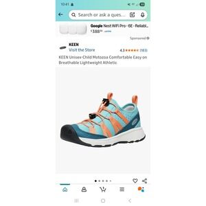 Keen‎ Unisex Shoes Size 10 Toddler